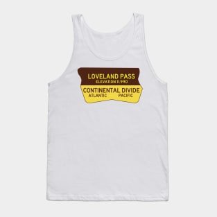 Loveland Pass Colorado Continental Divide CO Tank Top